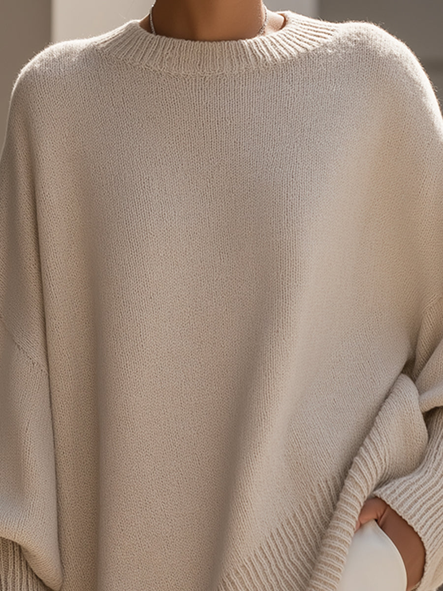 oversized sweater-style shorts top for Women