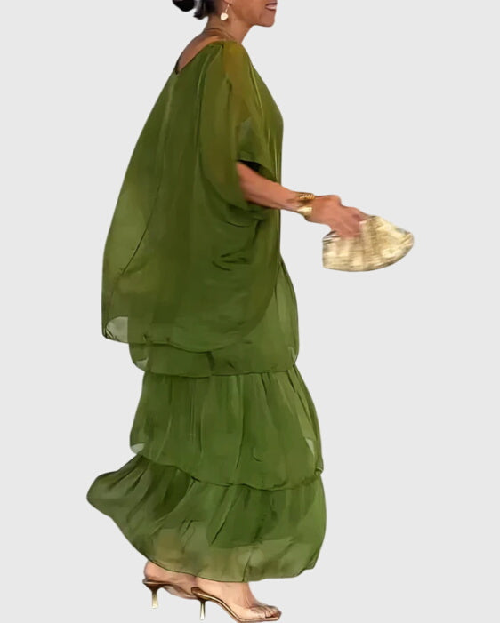 Boho Layered Maxi Shorts Dress for Women