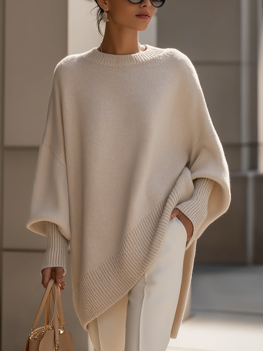 oversized sweater-style shorts top for Women
