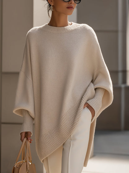 oversized sweater-style shorts top for Women