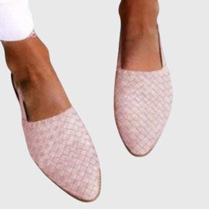 Woven Slip-On Flat Shoes for Women