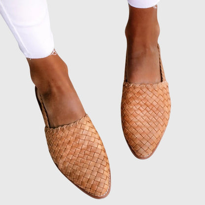 Woven Slip-On Flat Shoes for Women