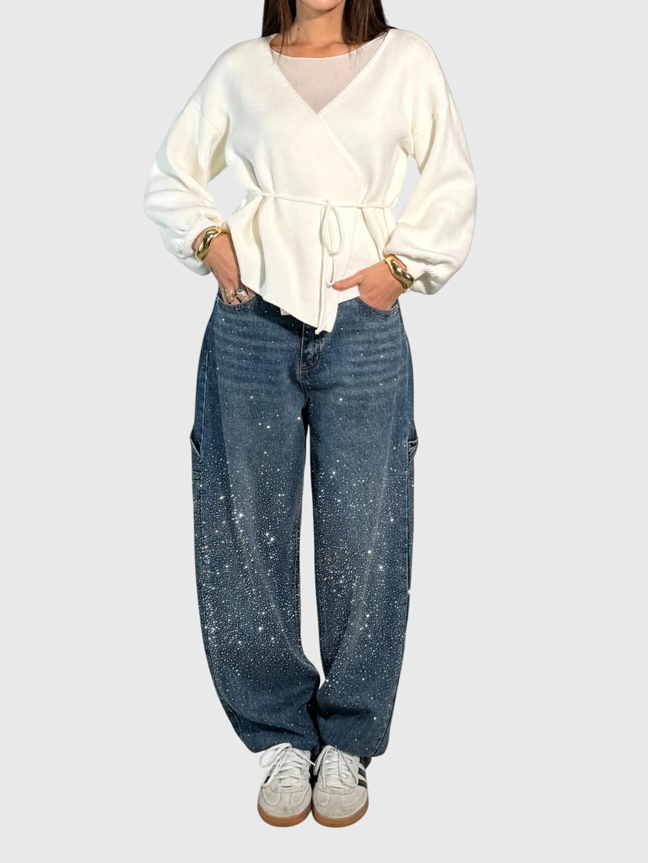 Sparkling Diamond Jeans for Women