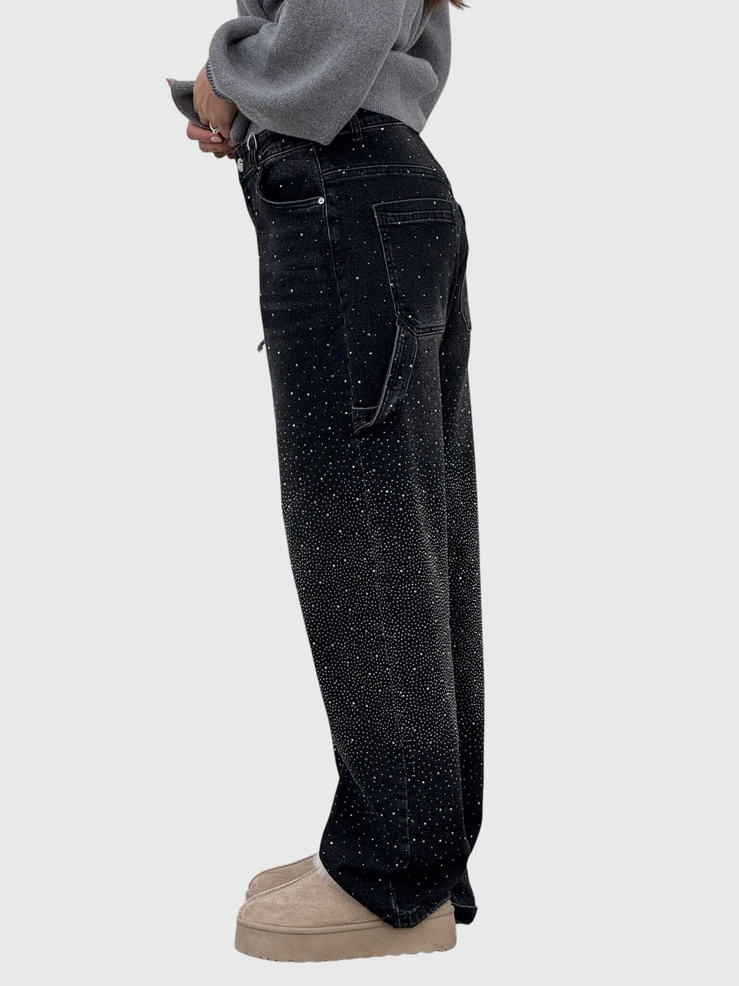 Sparkling Diamond Jeans for Women