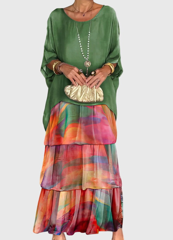 Boho Layered Maxi Shorts Dress for Women
