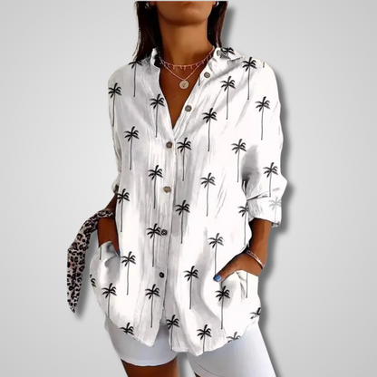 Summer Vintage Casual Blouse for Women