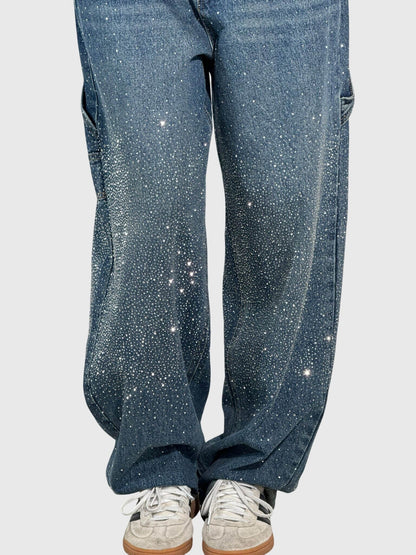 Sparkling Diamond Jeans for Women