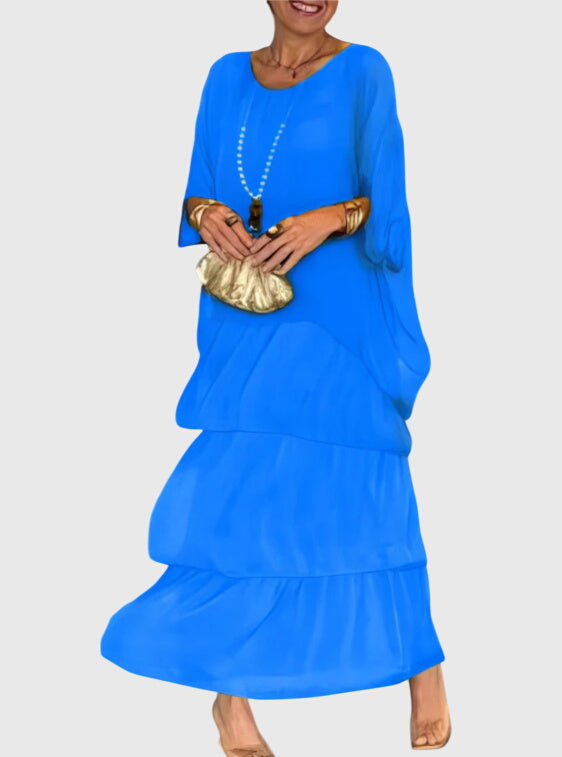 Boho Layered Maxi Shorts Dress for Women