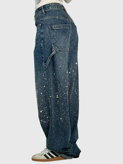Sparkling Diamond Jeans for Women