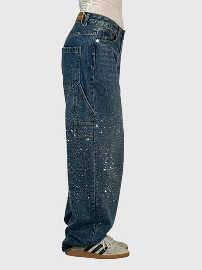 Sparkling Diamond Jeans for Women