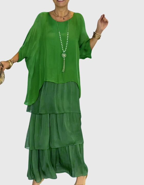 Boho Layered Maxi Shorts Dress for Women