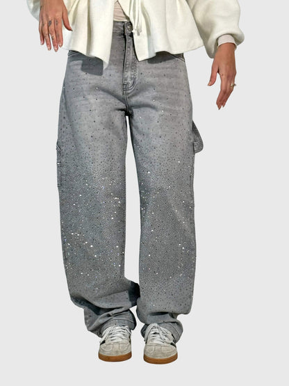 Sparkling Diamond Jeans for Women