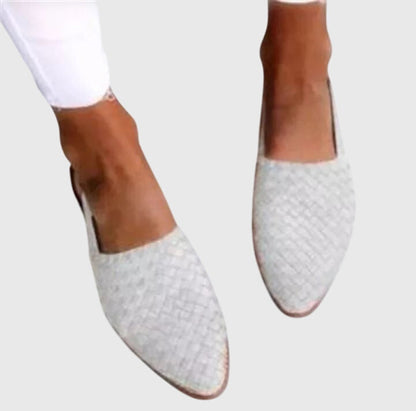 Woven Slip-On Flat Shoes for Women