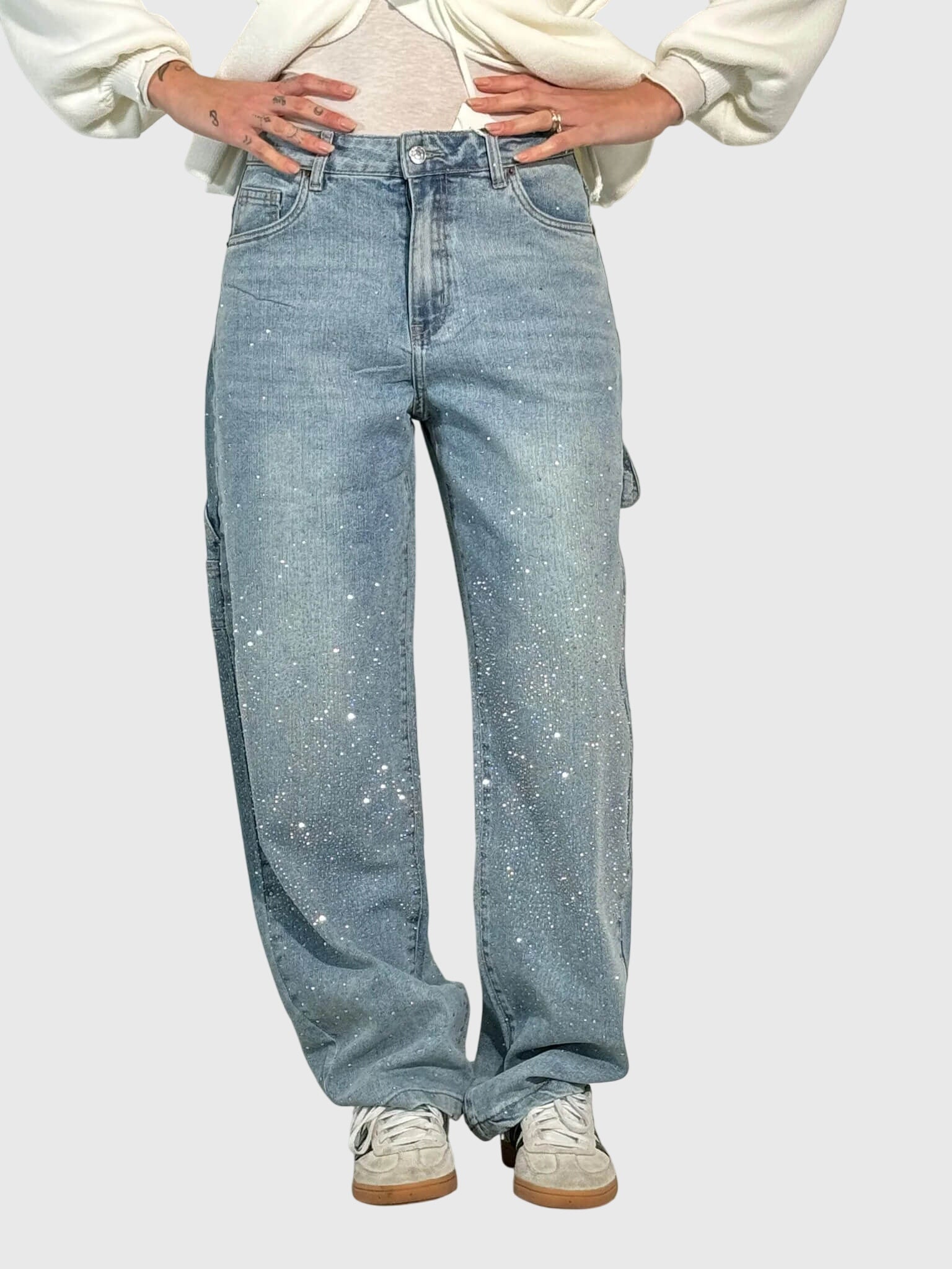 Sparkling Diamond Jeans for Women