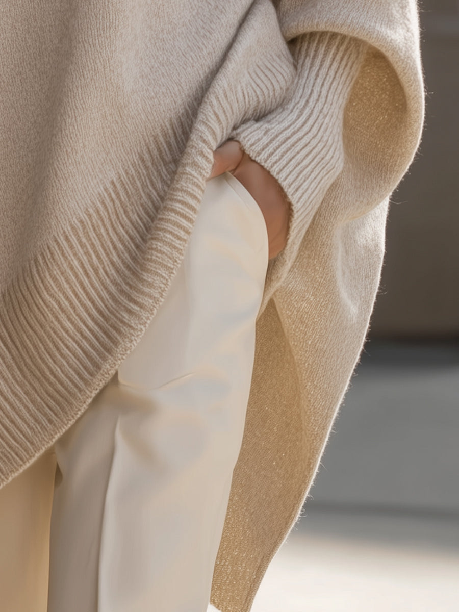 oversized sweater-style shorts top for Women