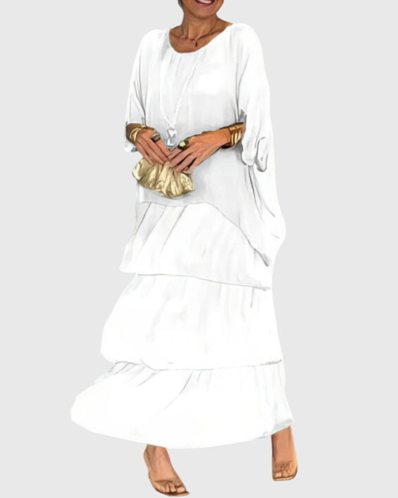 Boho Layered Maxi Shorts Dress for Women