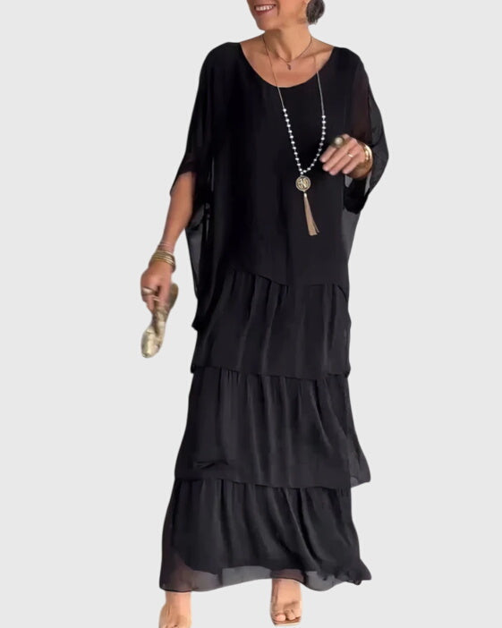 Boho Layered Maxi Shorts Dress for Women