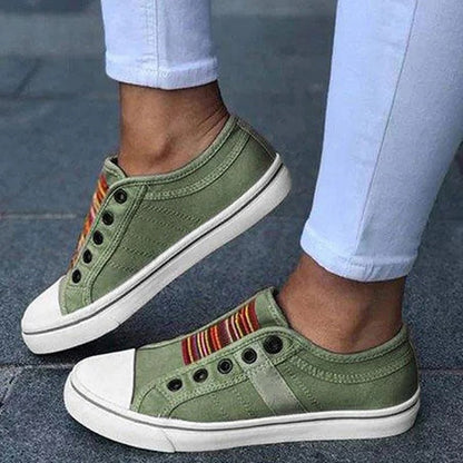 Casual Slip-On Canvas Sneakers for Women