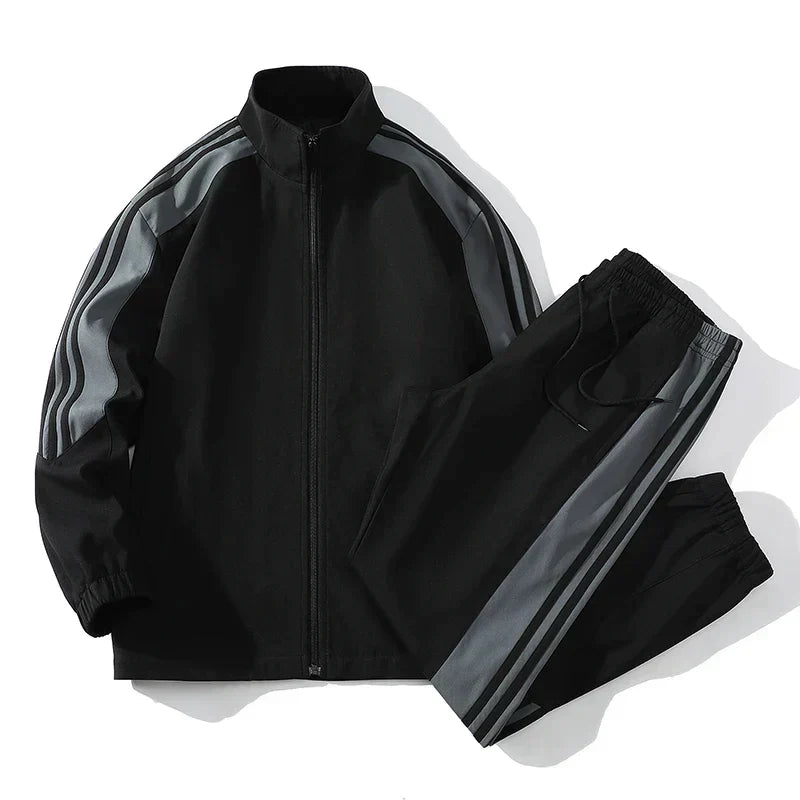 Jogger Set with Zipper Jacket for Men