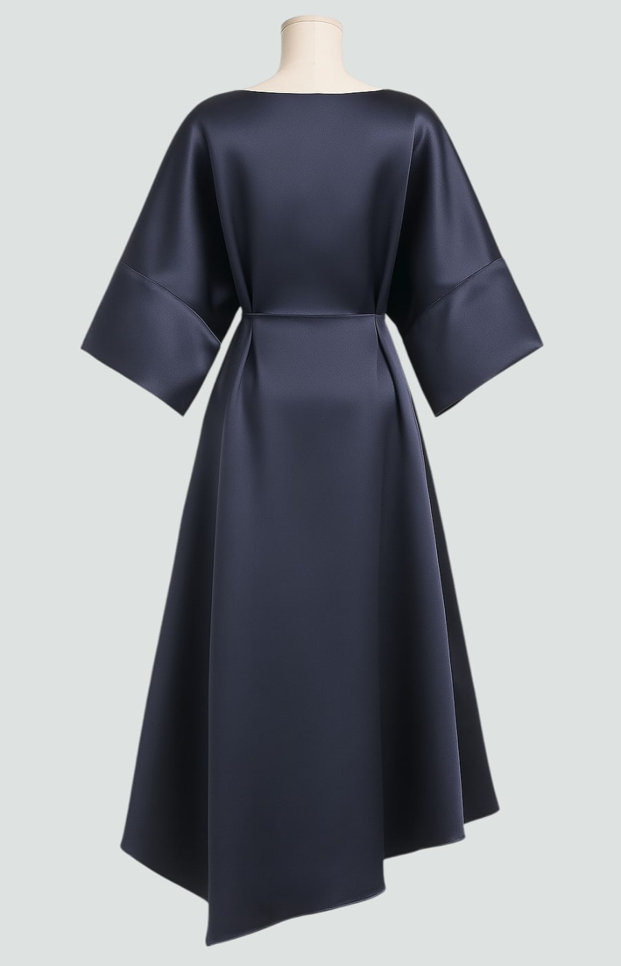 Elegant Maxi Dress with Draped Brooch for Women