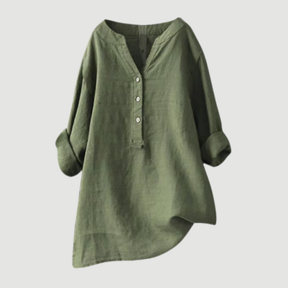 Shirt with Buttons and Relaxed Fit for Women