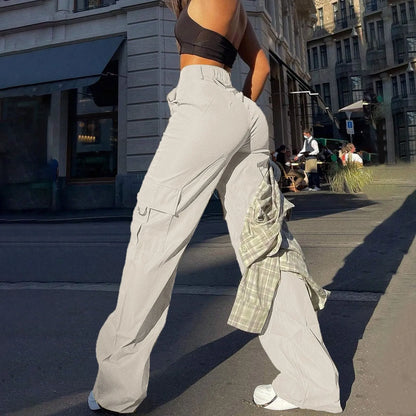 High-Waisted Street Cargo Pants for Women