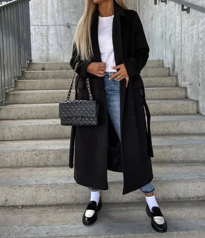 Classic Long Trench Coat for Women