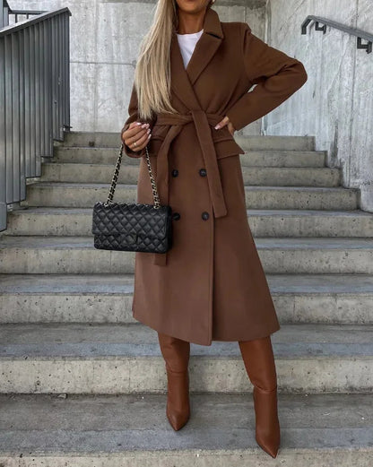 Classic Long Trench Coat for Women