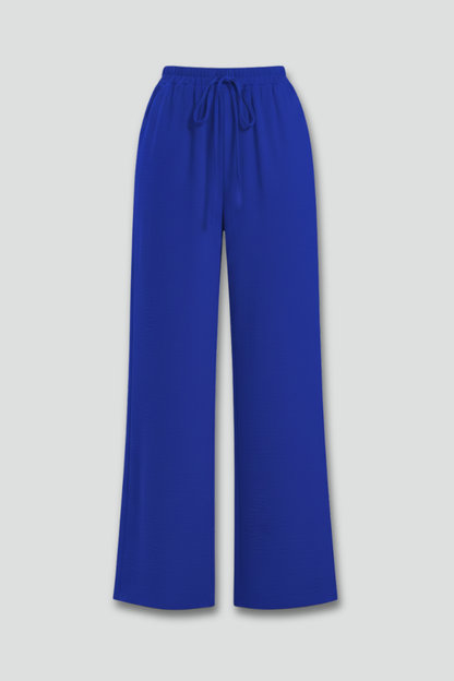 Palazzo Pants with Drawstring and Side Pockets for Women