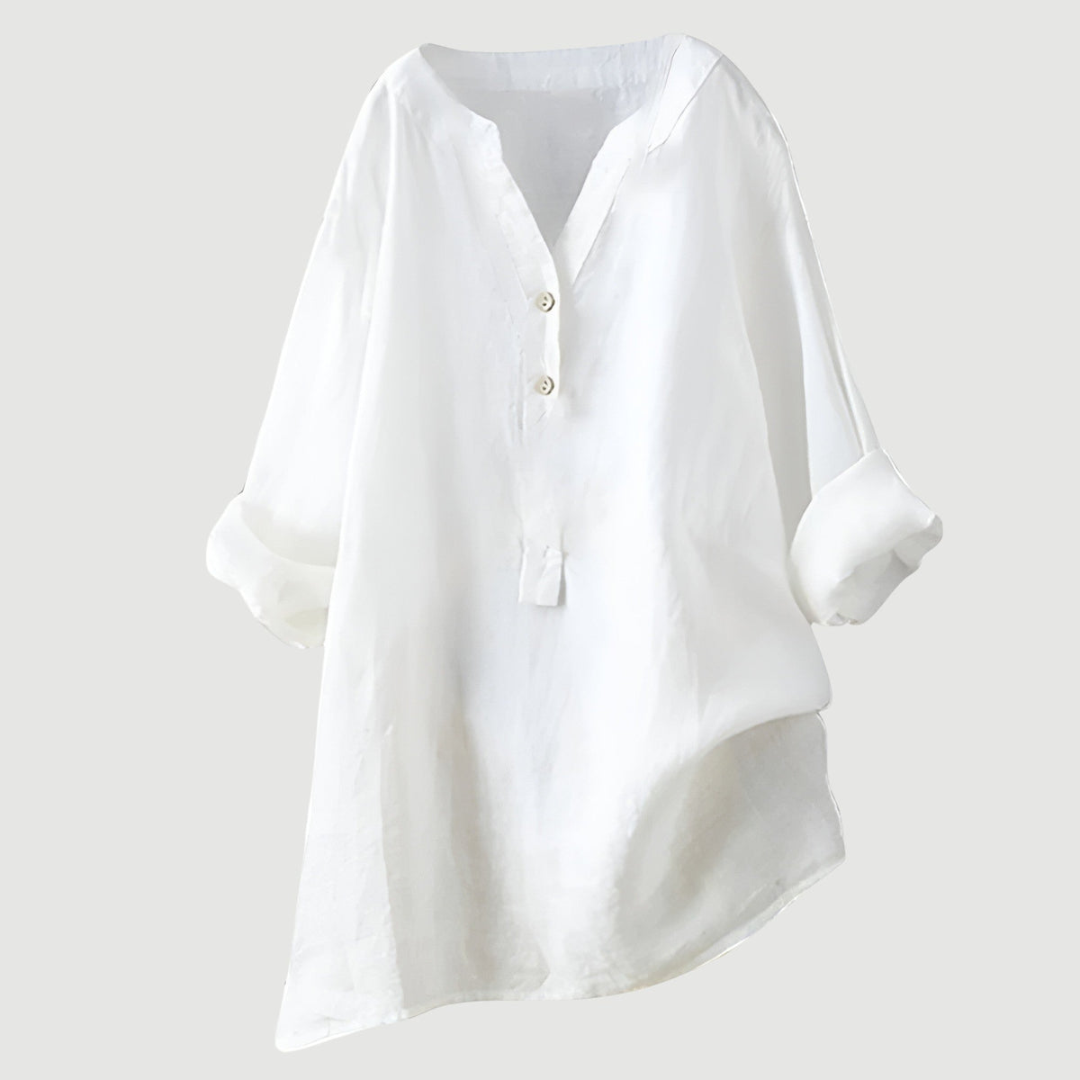 Shirt with Buttons and Relaxed Fit for Women
