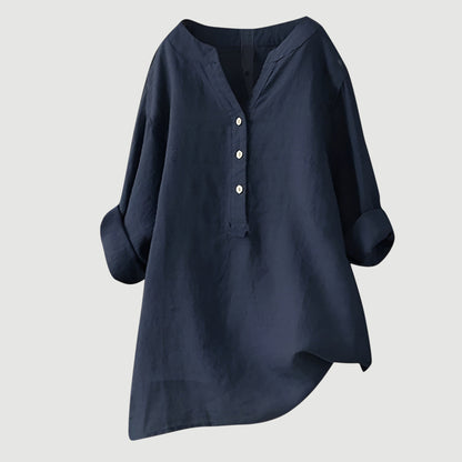 Shirt with Buttons and Relaxed Fit for Women
