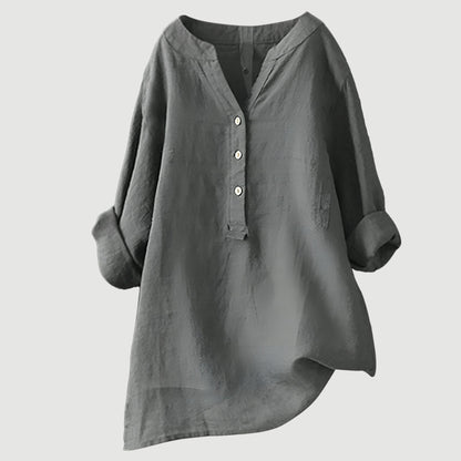 Shirt with Buttons and Relaxed Fit for Women