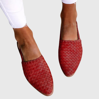Woven Slip-On Flat Shoes for Women