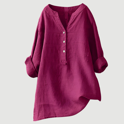 Shirt with Buttons and Relaxed Fit for Women