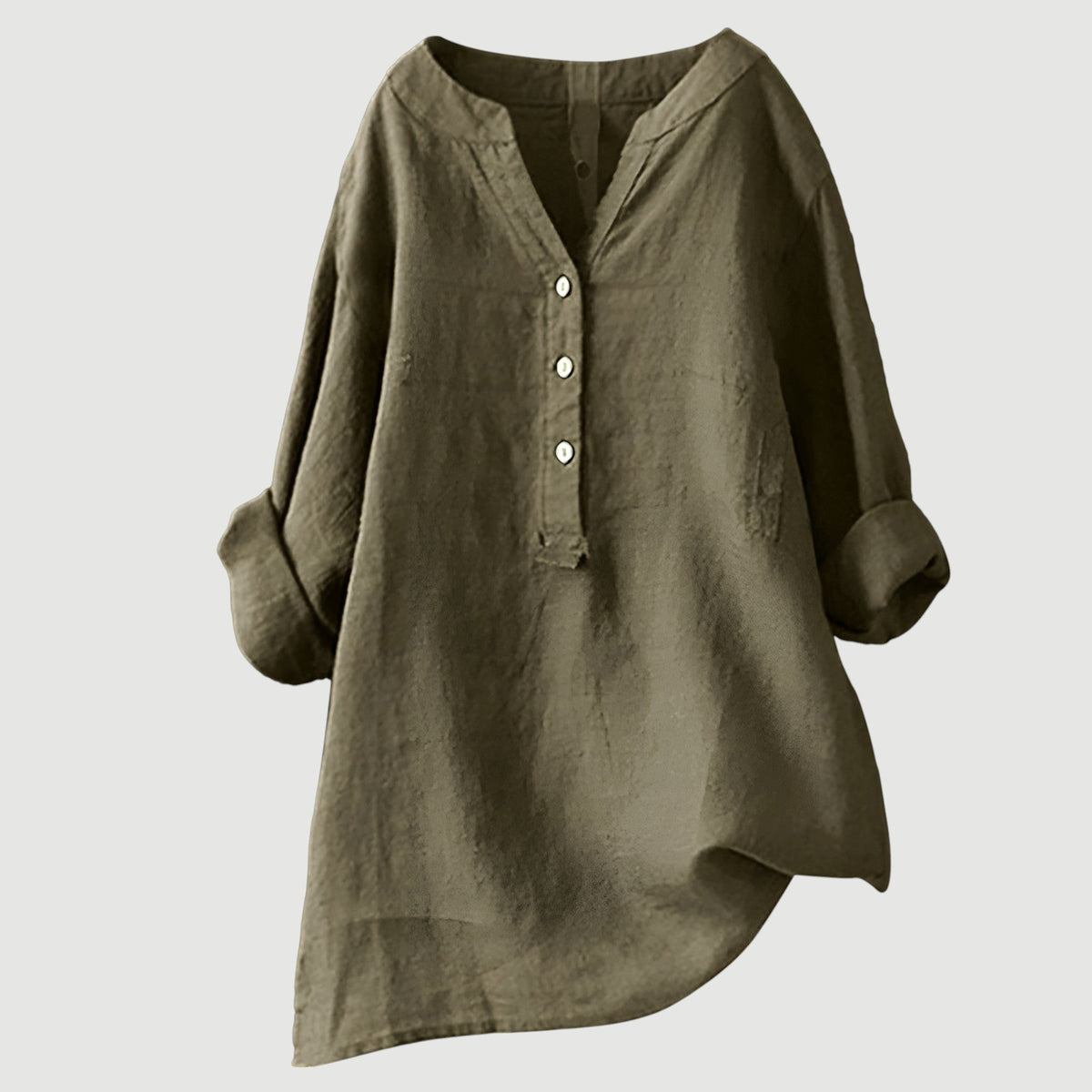 Shirt with Buttons and Relaxed Fit for Women