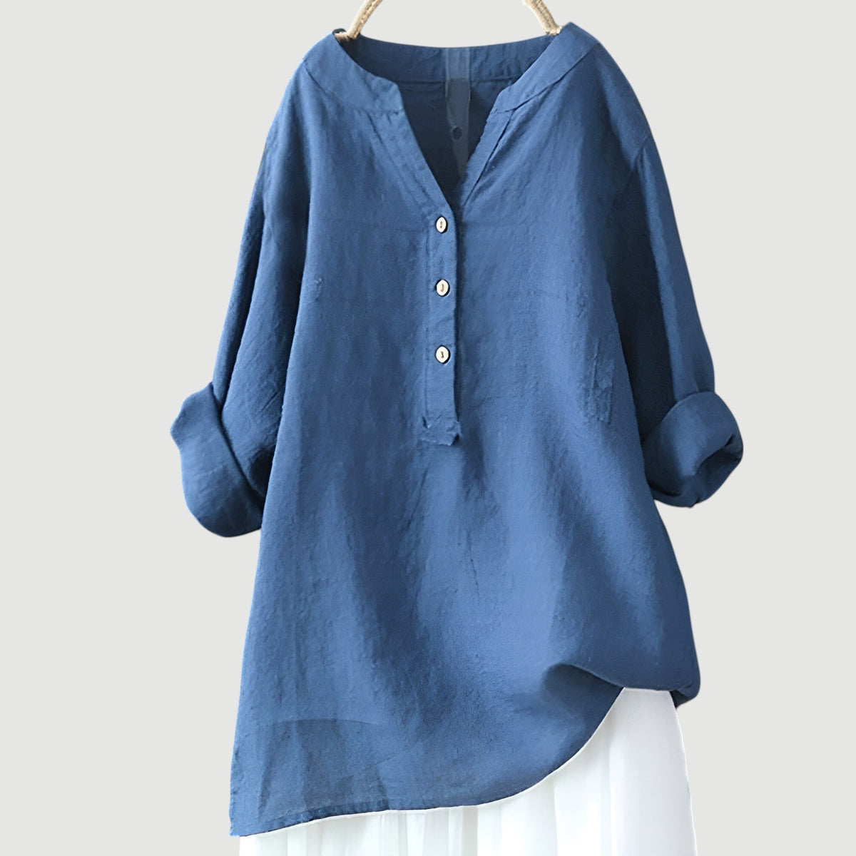 Shirt with Buttons and Relaxed Fit for Women