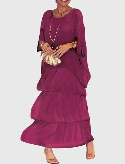 Boho Layered Maxi Shorts Dress for Women