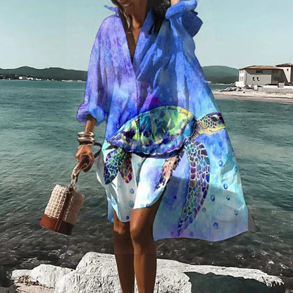 Summer Casual Shirt Dress for Women