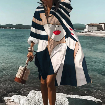 Summer Casual Shirt Dress for Women