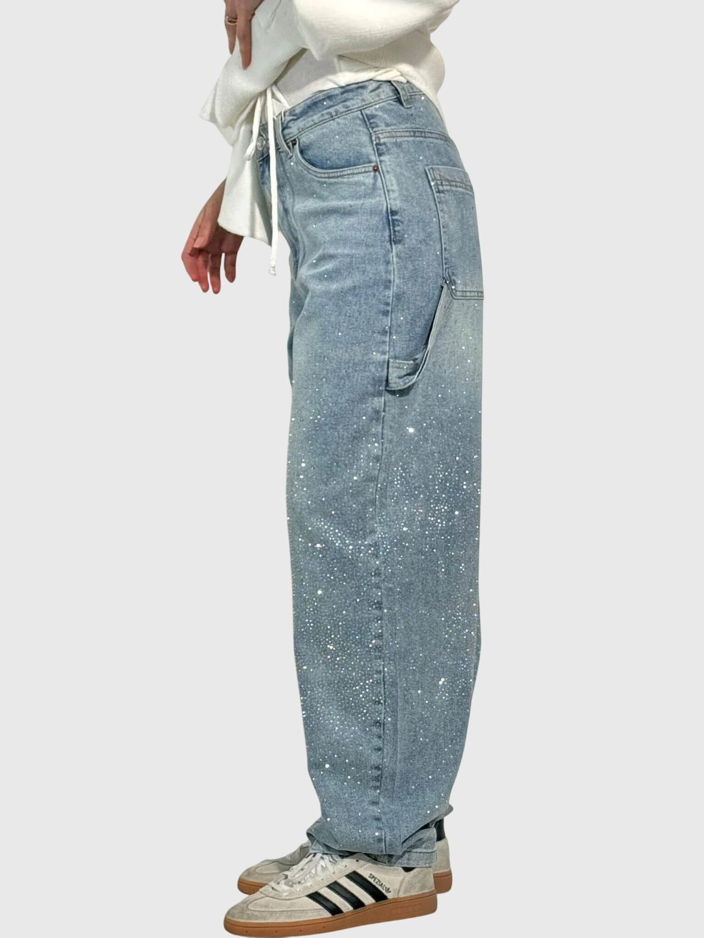 Sparkling Diamond Jeans for Women