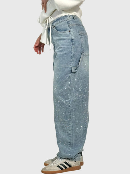 Sparkling Diamond Jeans for Women