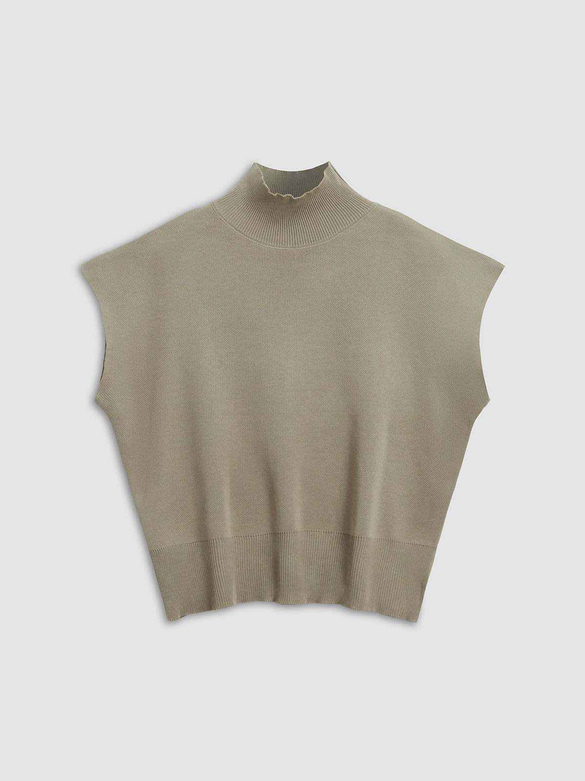 Casual Top with Mock Neck and Short Sleeves for Women