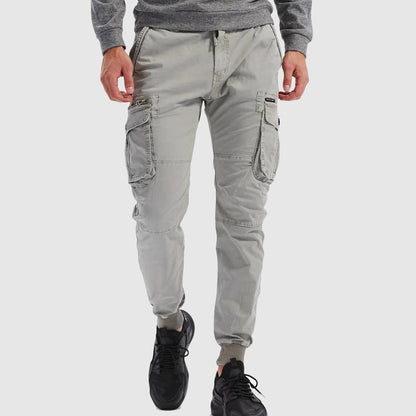 Slim Fit Cargo Pants with Pockets for Men