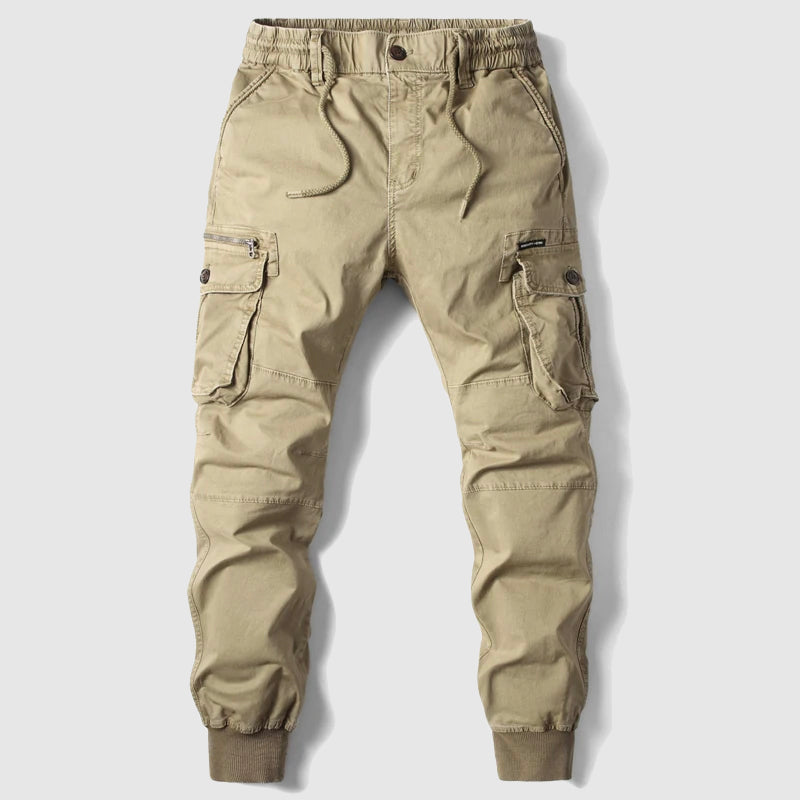 Slim Fit Cargo Pants with Pockets for Men