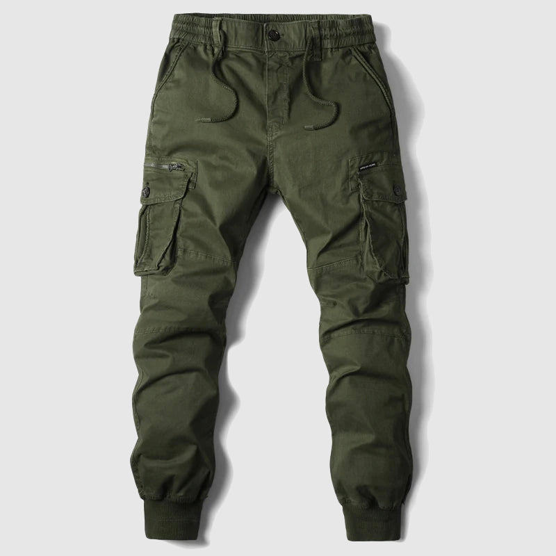 Slim Fit Cargo Pants with Pockets for Men