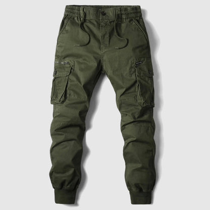 Slim Fit Cargo Pants with Pockets for Men
