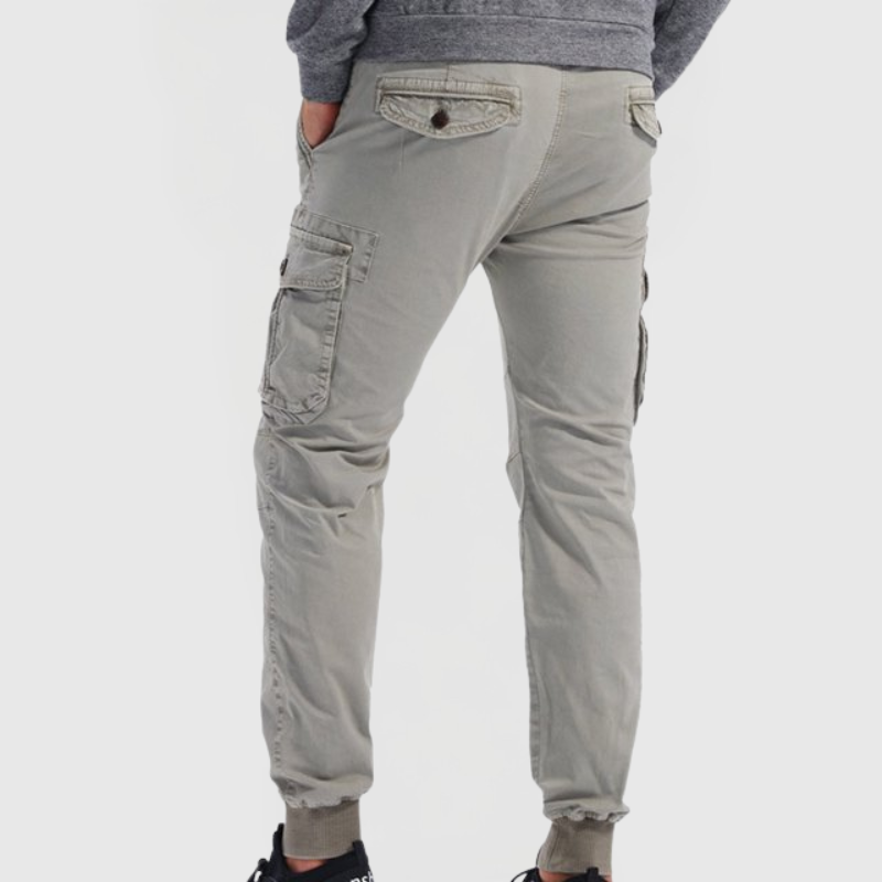 Slim Fit Cargo Pants with Pockets for Men