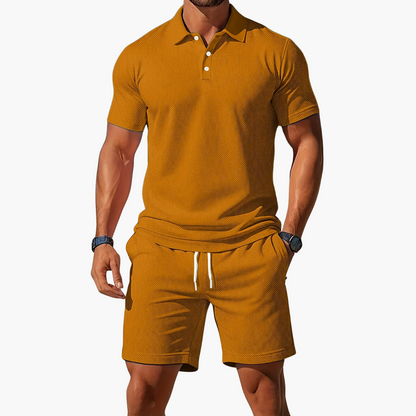 Polo Shirt and Shorts Casual Set for Men