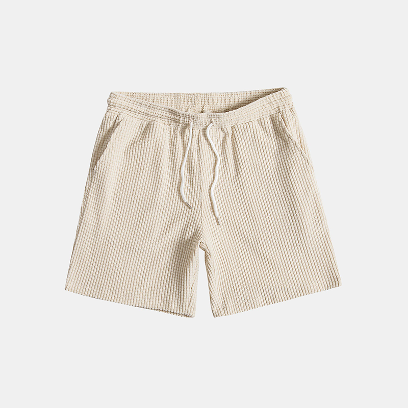Two-Piece Casual Set with Shirt and Shorts for Men
