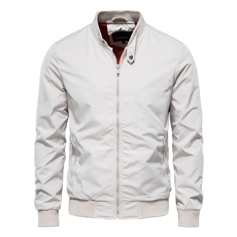 Classic Bomber Jacket With Zipper for Men